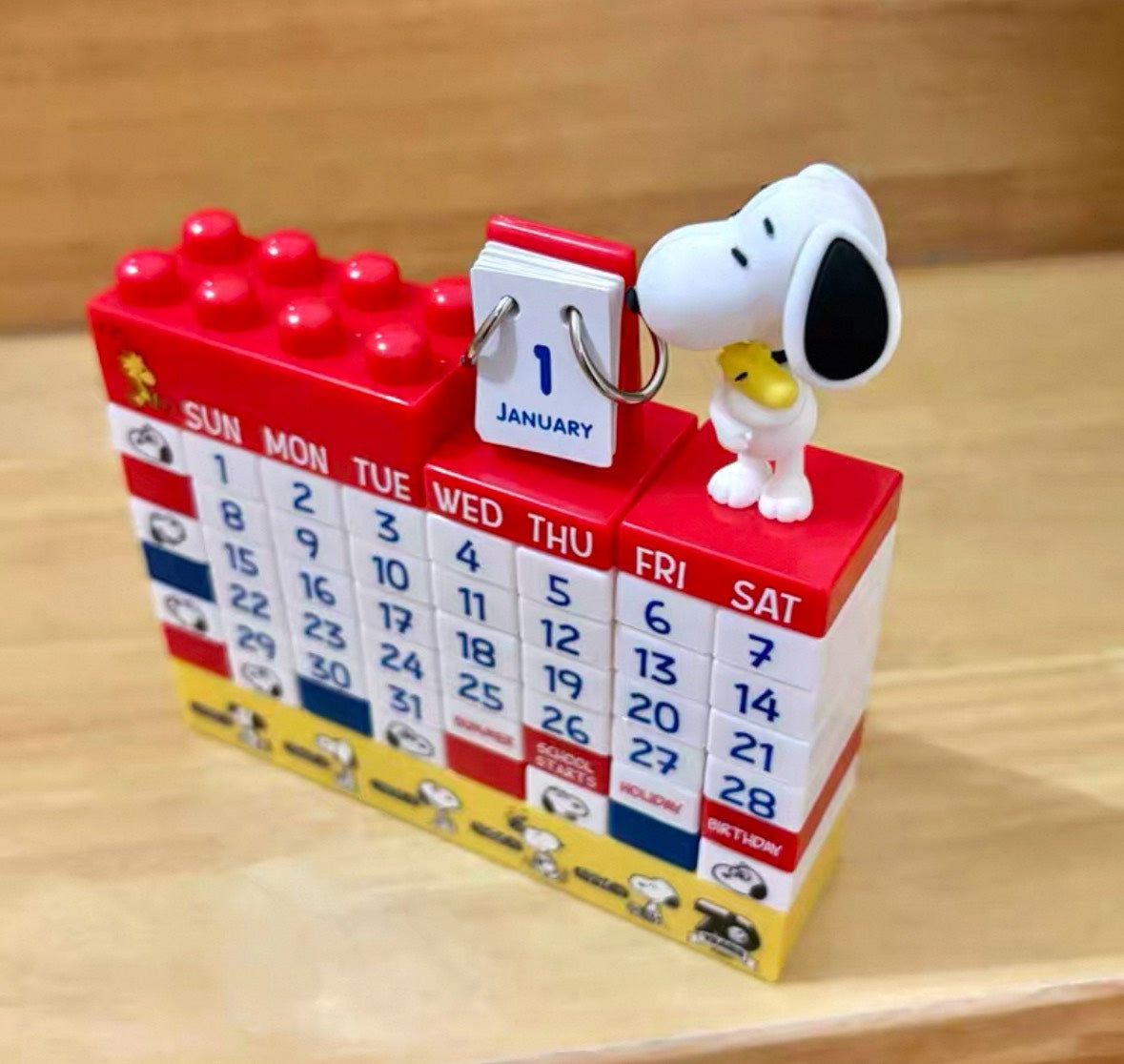 Peanuts Snoopy Building Blocks Perpetual Calendar | SNPY ONLY