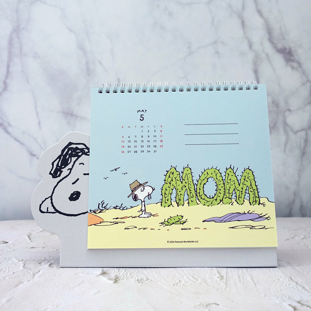 Peanuts Snoopy Peek a boo 2024 Desk Calendar SNPY ONLY