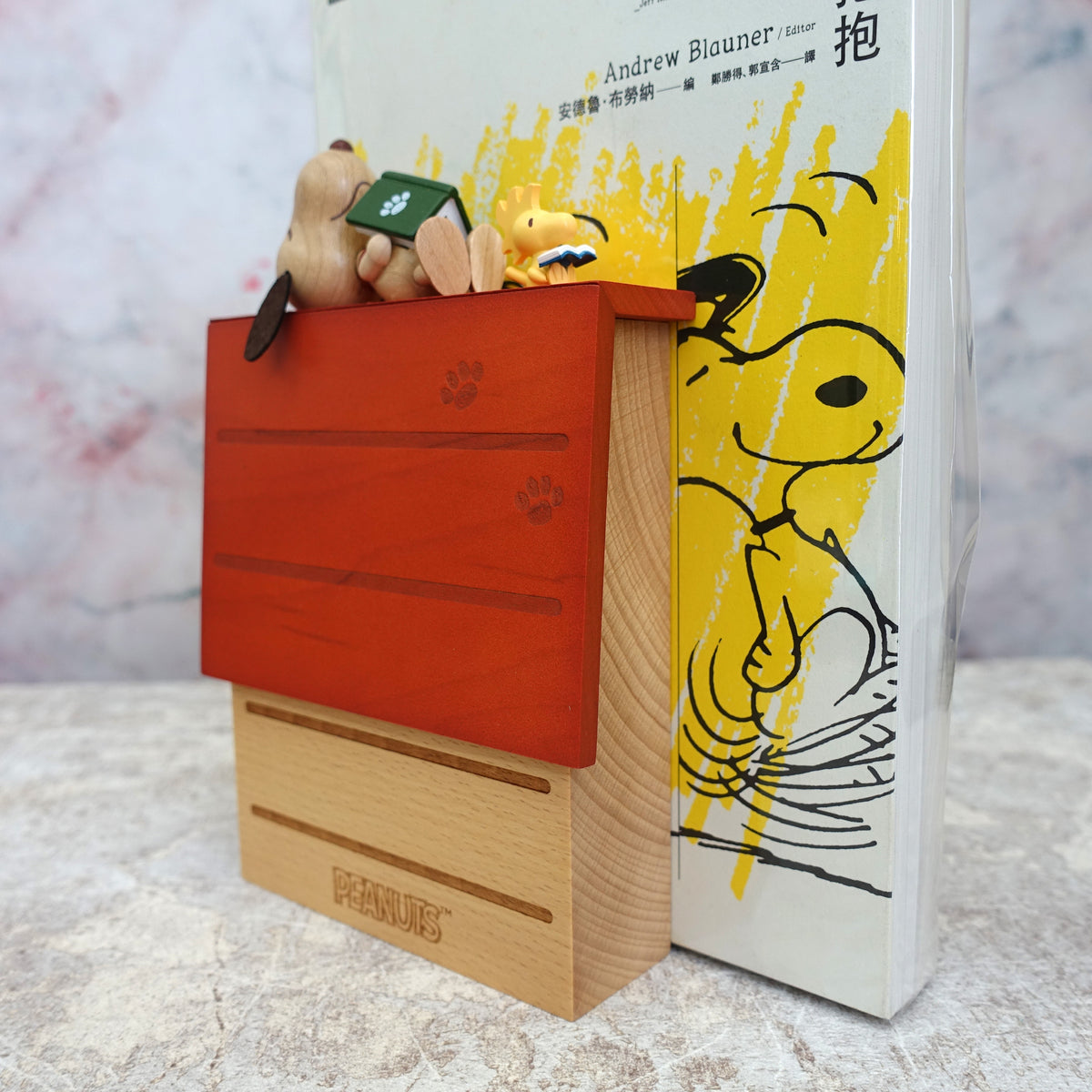 Peanuts Snoopy & Woodstock Wooden Bookend SNPY ONLY