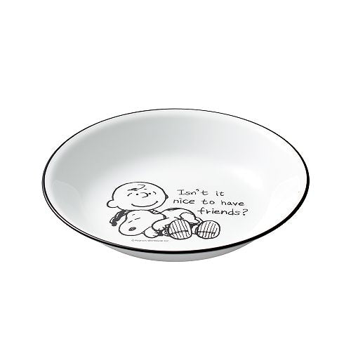 Corelle Peanuts Snoopy Retro BW Plate Set B | SNPY ONLY