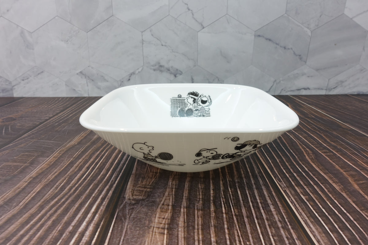 Corelle B&W Peanuts Snoopy Square Bowl Set | SNPY ONLY