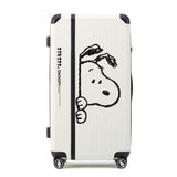 Peanuts Snoopy "Peeking" Limited Edition 24 Inch Luggage - White