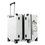 Peanuts Snoopy "Peeking" Limited Edition 24 Inch Luggage - White