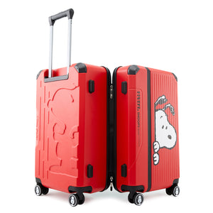 Peanuts Snoopy "Peeking" Limited Edition 24 Inch Luggage - Red