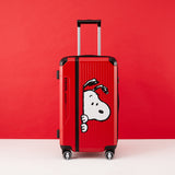 Peanuts Snoopy "Peeking" Limited Edition 24 Inch Luggage - Red