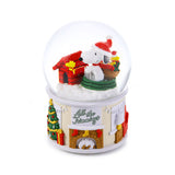 Peanuts Snoopy "Santa Sled" Musical Snow Globe