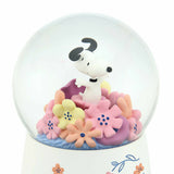 Peanuts Snoopy Floral Musical Snow Globe
