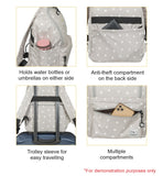 Peanuts Snoopy "Letters Motif" Black Backpack