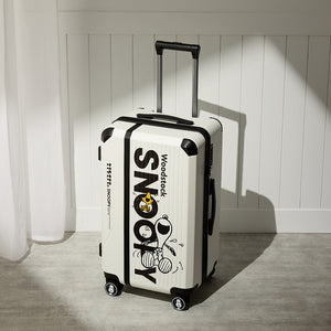 Peanuts Snoopy "Joyful" Limited Edition 20 Inch Luggage - White