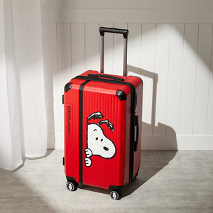 Peanuts Snoopy "Peeking" Limited Edition 20 Inch Luggage - Red