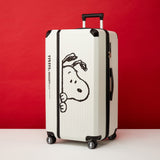 Peanuts Snoopy "Peeking" Limited Edition 24 Inch Luggage - White