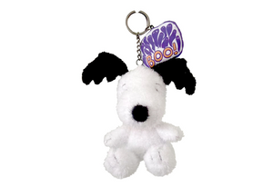 Peanuts Snoopy Halloween Bat Ears Plush Keychain