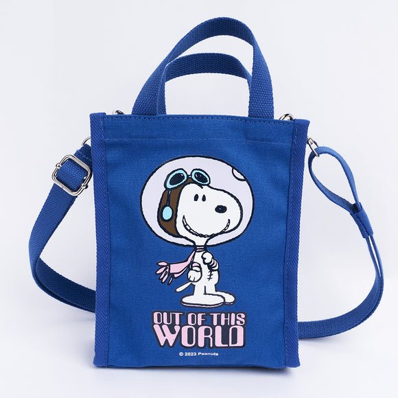 Peanuts Snoopy Astronaut Crossbody Mini Tote Bag