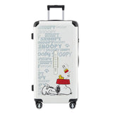 Peanuts Snoopy "Sploot" Limited Edition 28 Inch Luggage - White