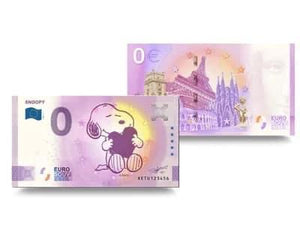 Peanuts Snoopy Euro Bill Souvenir