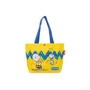 Peanuts Snoopy "Happy Dance" Yellow Tote Bag