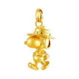 Peanuts Snoopy "Beagle Scout" Gold Pendant