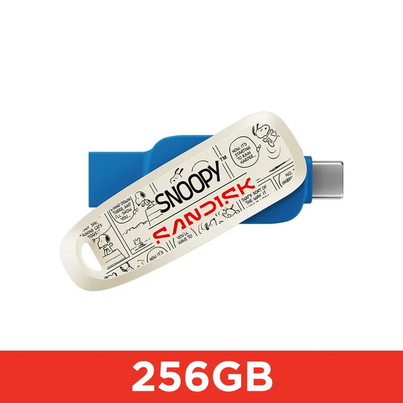 Peanuts Snoopy Dual USB Flash Drive 256 GB