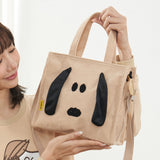 Peanuts Snoopy Corduroy Tote Bag