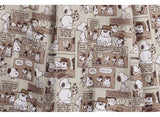 Peanuts Snoopy & Brothers Motif Skirt (Brown)