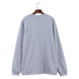 Peanuts Snoopy "Crosswalk" Long Sleeve Shirt (Gray)