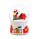 Peanuts Snoopy "Santa Sled" Musical Snow Globe