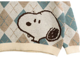 Peanuts Snoopy "Woof" Diamond Knitted Sweater