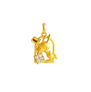 *Pre-Order* Peanuts Snoopy 75th "Snoopy Show" Gold Pendant