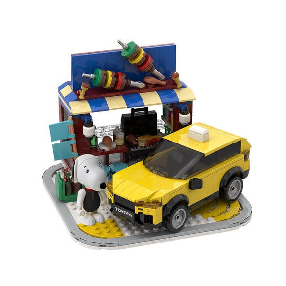 Peanuts Snoopy x Toyota BBQ House Building Block Set