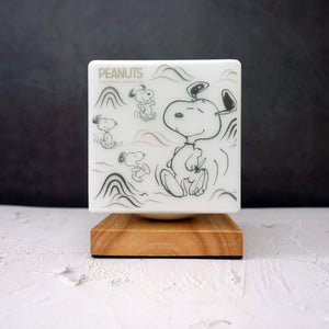 Peanuts Snoopy "Happy Dance" Wooden Base Lamp