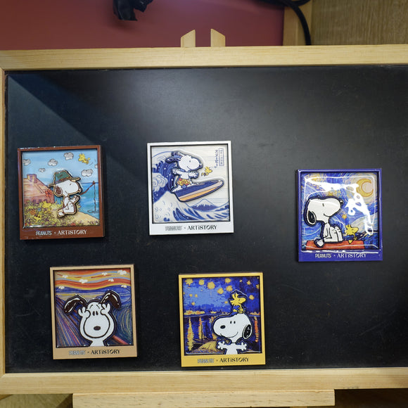 Peanuts Snoopy x World Famous Art Magnet Set