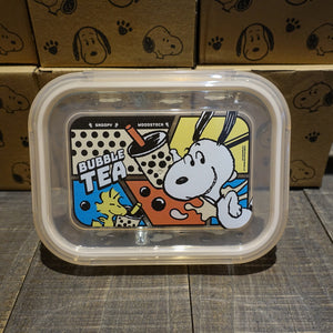Peanuts Snoopy "Bubble Tea" Glass Food Container