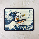 Peanuts Snoopy x World Famous Art "Great Wave" Mouse Pad