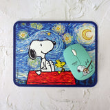 Peanuts Snoopy x World Famous Art "Starry Night" Mouse Pad