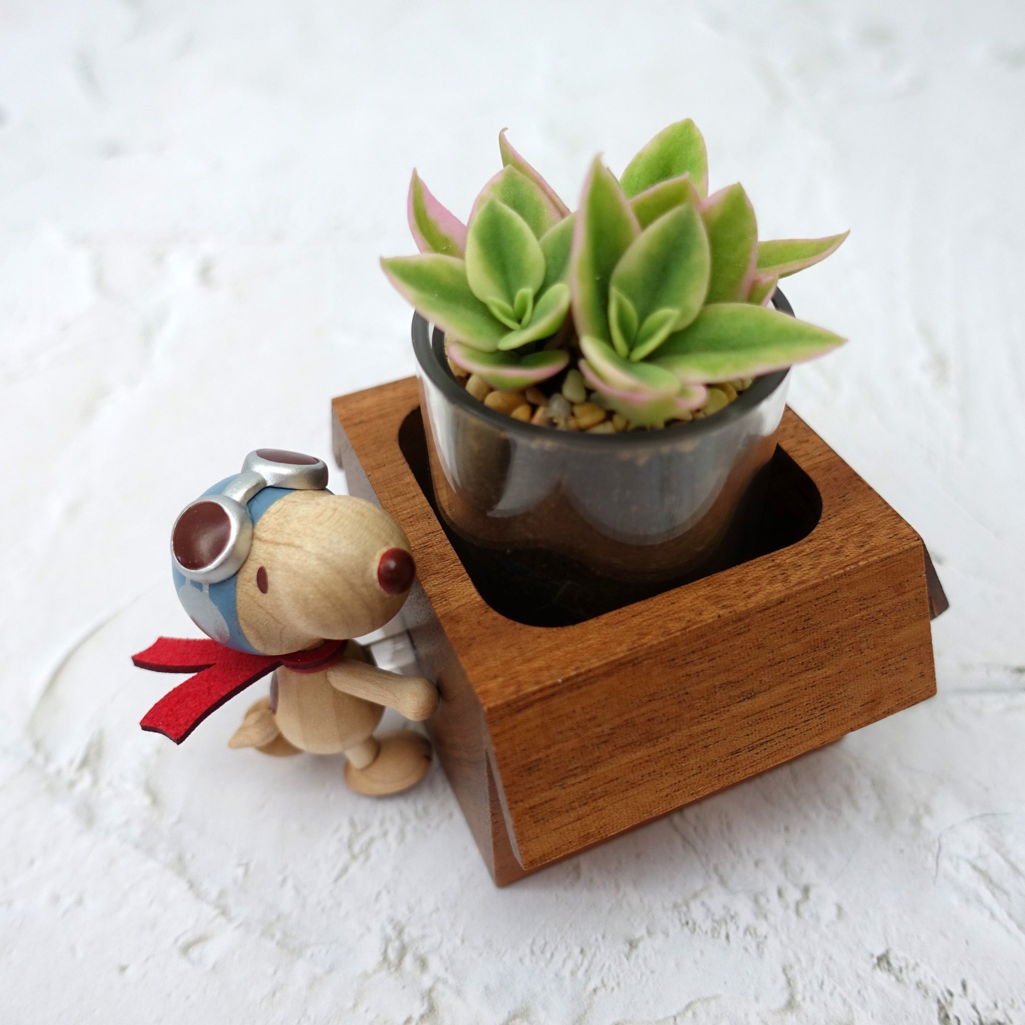 Peanuts Snoopy Flying Ace Wooden Planter | SNPY ONLY