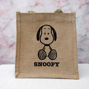 Peanuts Snoopy Linen Tote Bag & Keychain