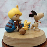 Peanuts Snoopy & Schroeder Wooden Music Box