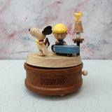 Peanuts Snoopy & Schroeder Wooden Music Box