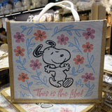 Peanuts Snoopy "Happy Dance" Canvas Tote Bag