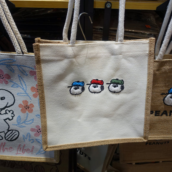 Peanuts Olaf Embroidered Tote Bag - 3 Var.