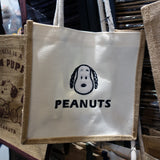 Peanuts Snoopy Embroidered Tote Bag - 2 Var.