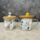 Peanuts Snoopy & Woodstock Glass Mug Set