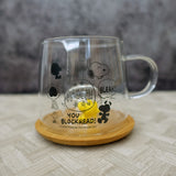 Peanuts Snoopy & Woodstock Glass Mug Set