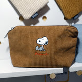 Peanuts Snoopy Corduroy Cosmetic Bag - 5 Var.