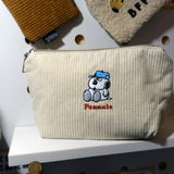 Peanuts Snoopy Corduroy Cosmetic Bag - 5 Var.