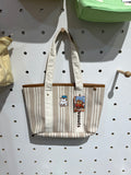 Peanuts Olaf Striped Canvas Tote Bag - 2 Var.
