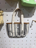 Peanuts Snoopy Striped Canvas Tote Bag