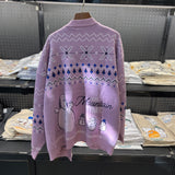 Peanuts Snoopy "Snowman" Sweater Cardigan (Pink)