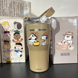 Peanuts Snoopy & Olaf "Camping" Tumbler With Handle