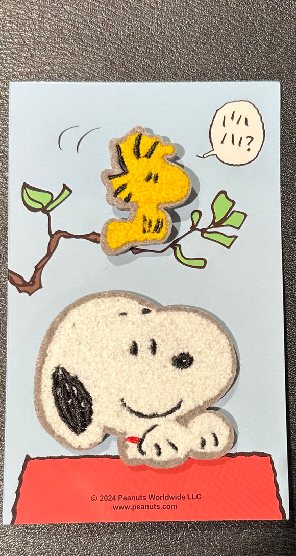 Peanuts Snoopy & Woodstock Fluffy Pin Set